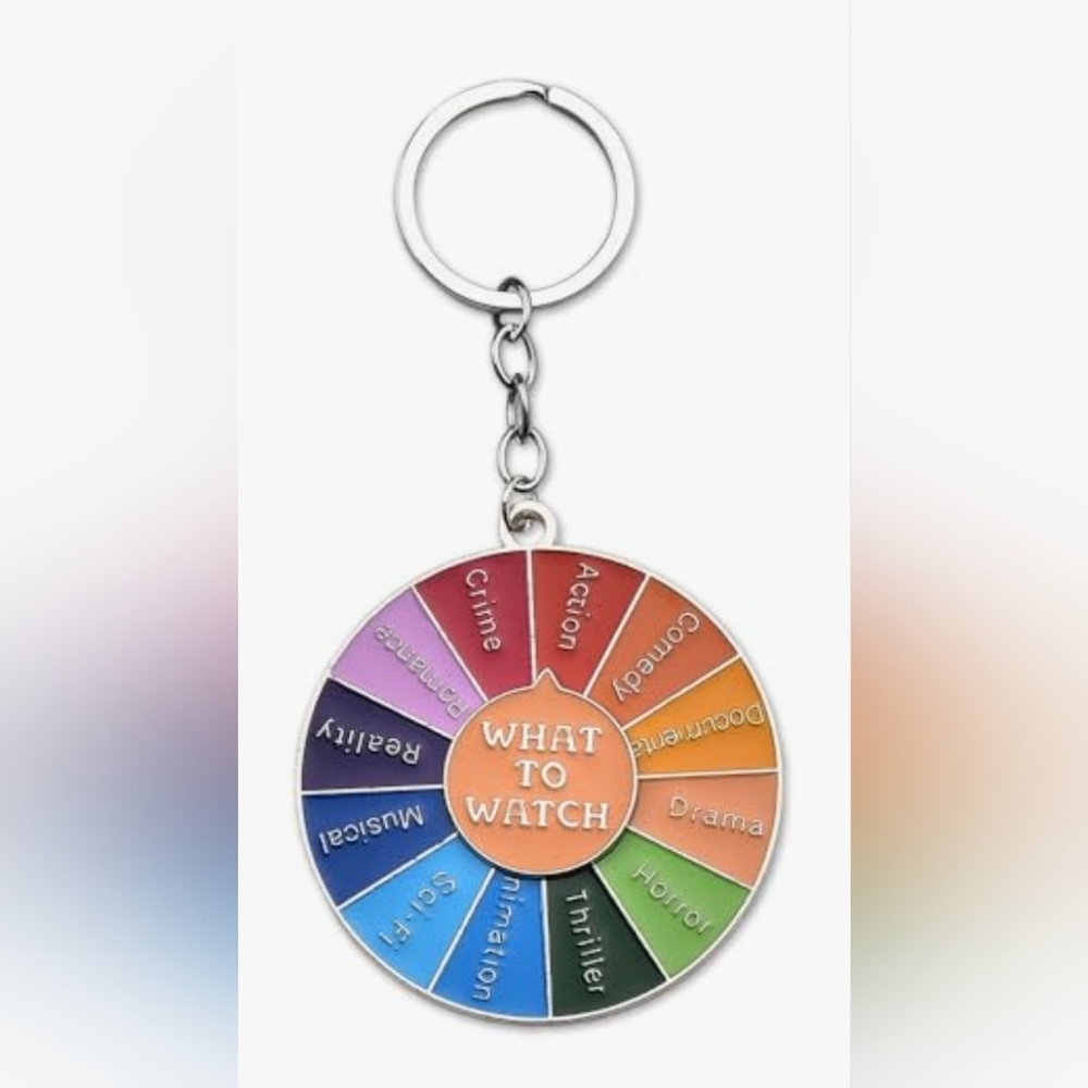 Colorful What to Watch Keychain